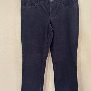 J. Crew Factor Women Corduroy Matchstick Straight Leg Pants SZ 30R Indigo